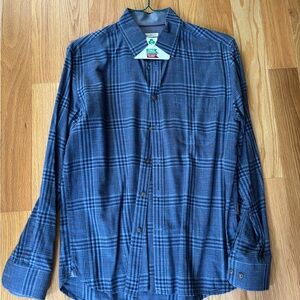 Jos. A. Bank Blue Plaid Button-Up Shirt